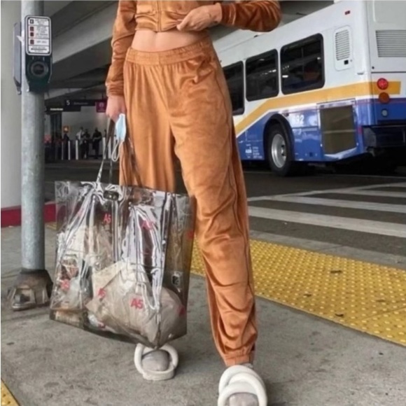 Skims Copper Oversized Jogger Pants Size L - Picture 1 of 16